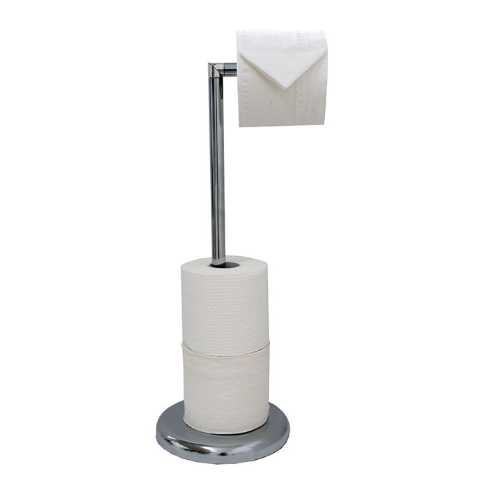 Belfry Bathroom Free Standing Toilet Roll Holder with Rotating Arm